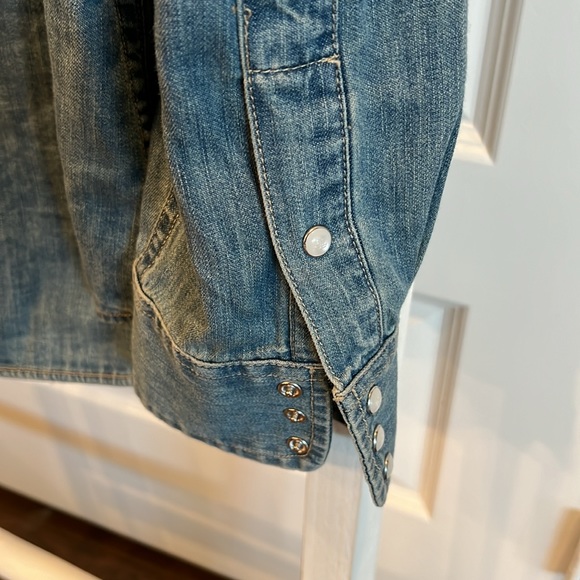 Lauren by Ralph Lauren Women’s Sz 1X Button-Up Western Style Long Sleeved Shirt - Picture 12 of 16